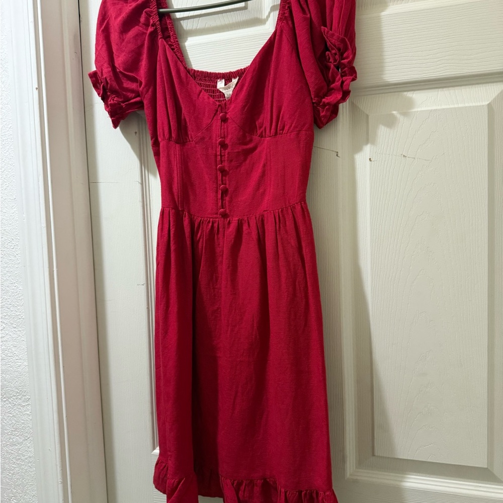 Elegant Red Mini Dress